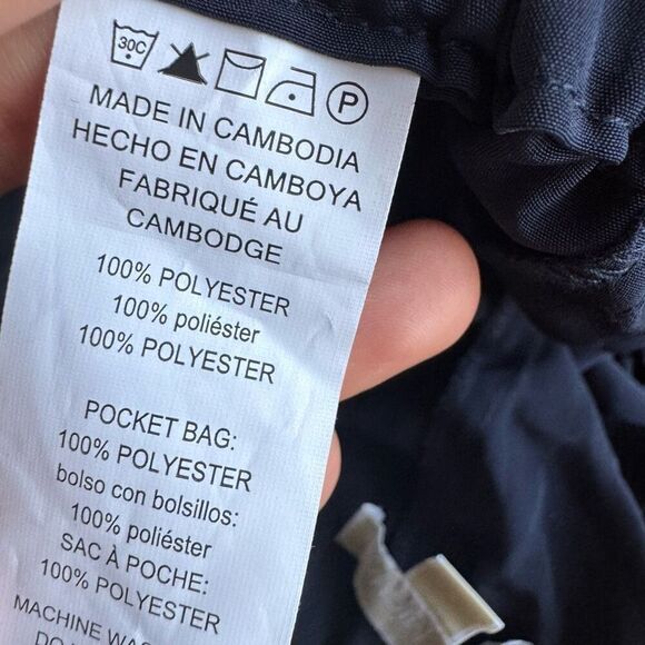 New Michael Kors Navy Blue Wide Leg Casual Pants Size Large Lightweight Relaxed - Picture 6 of 8